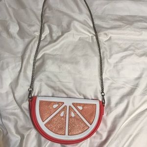 Charming Charlie grapefruit crossbody